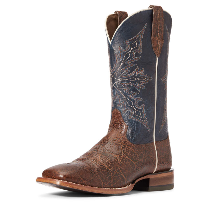 Ariat Circuit Gritty - Miesten Ruskea/Laivastonsininen Bootsit ( OCLPJZ-308 )